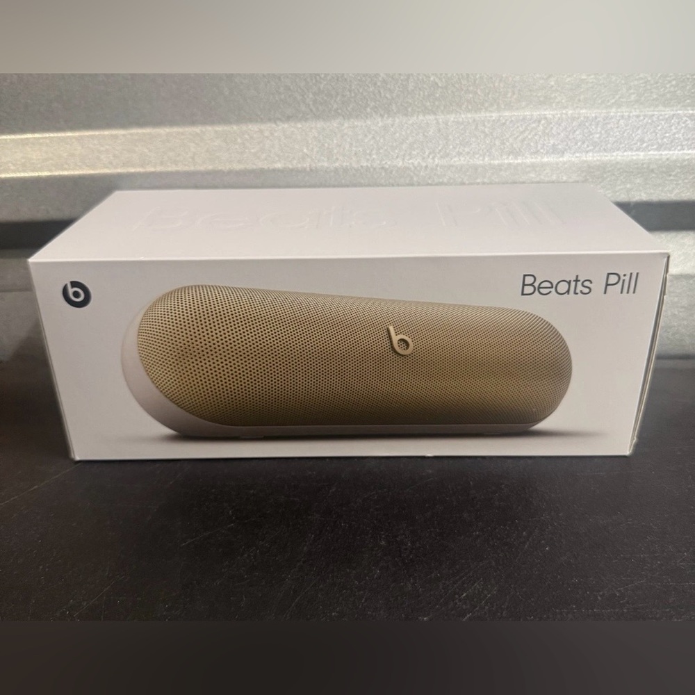 Beats Pill Portable Wireless Bluetooth Speaker Champagne Gold NEW IN SEALED BOX